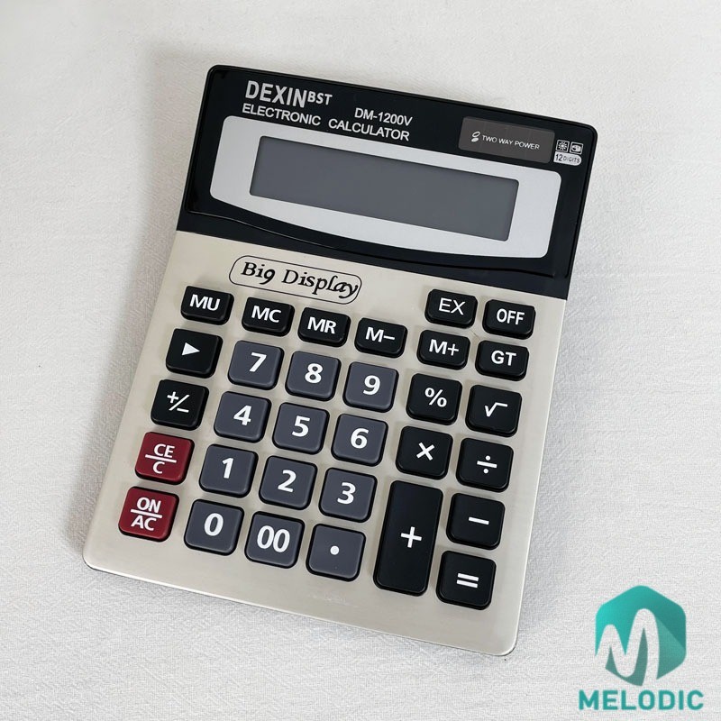 

Kalkulator Dexin DM-1200V Plus Calculator Akuntansi 12 Digit / Kalkulator Dagang yang Besar