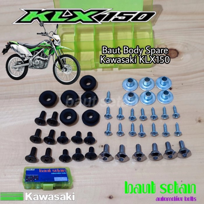 COD / Gratis Ongkir / Promo / Baut Spare Body Kawasaki KLX 150 (Baut Cadangan Body Motor) Motorcycle