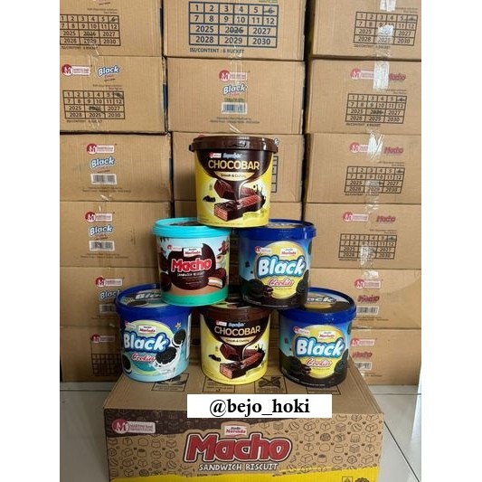 

(1 Karton isi 6 Toples) Choco Bar/ Macho/ Black Cookies Marindo