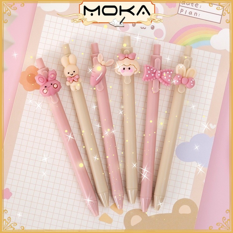 

MOKA PULPEN 1PCS DAN 6PCS MEKANIK KARAKTER BONEKA LUCU / PULPEN MEKANIK KARAKTER LUCU UNIK BS