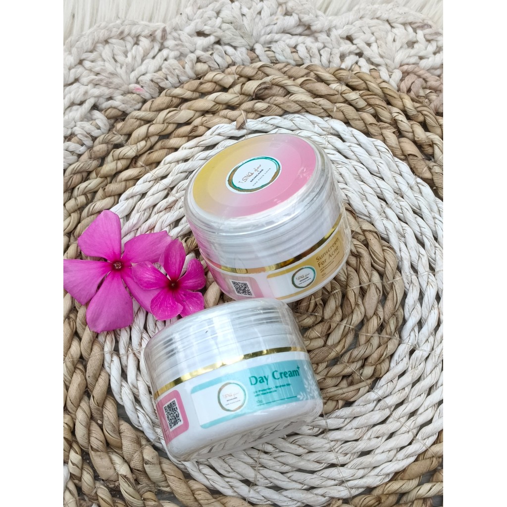 DAY CREAM ISNA GLOW SKINCARE BASIC GLOW/DAY CREAM ISNA GLOW FOR ACNE TREATMENT/SUNSCREEN/ ISNA GLOW/