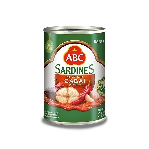 

HPM - ABC SARDINES CHILI SAUCE 155 GR - SARDEN - AMY