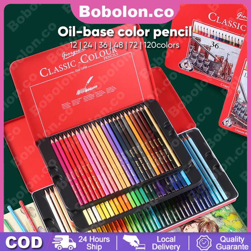 

COD Oil Pensil Warna 12/24/36/48/72/120 Warna Set Pensil Berwarna