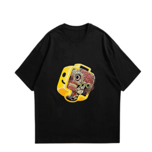 TSHIRT HITAM UNISEX LEGO SKULL size S-M-L-XL costum 24s