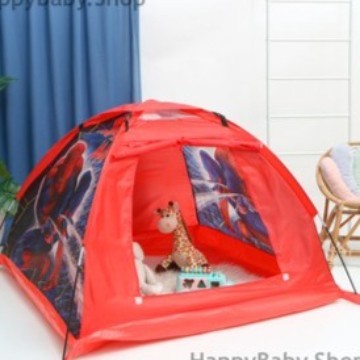 TERLARIS Mainan Tenda Camping Anak Bermain Berkemah motif Spiderman - PJMASK BIRU