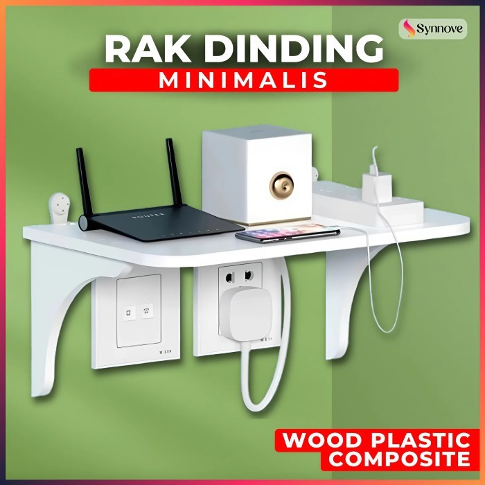 Rak Gantung Dinding Rak Router Wifi Minimalis Rak Dinding Mini Rak Gantung Serbaguna Rak STB