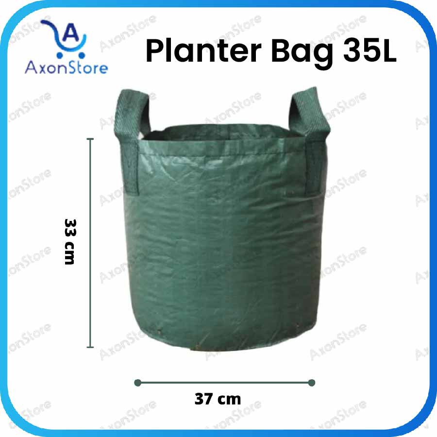 GROSIR Planter Bag 35L Easy Grow 37 x 33 cm Tebal Pot Tanaman Polibag 35 Liter Kantong Karung EasyGr