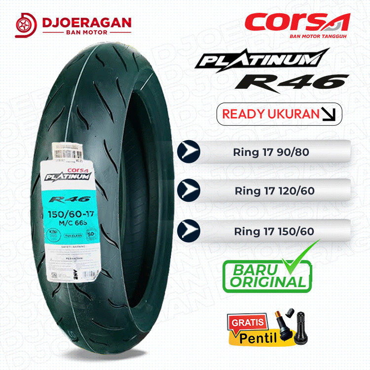 BAN CORSA R46 Ring 17 TUBELESS PLATINUM SOFT COMPOUND