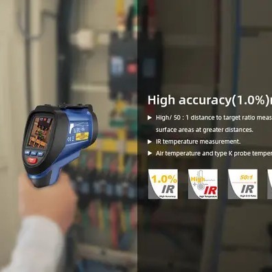 CEM DT-9861 Professional Infrared Video Thermometer with TFT color LCD display & Camera Funtion for 