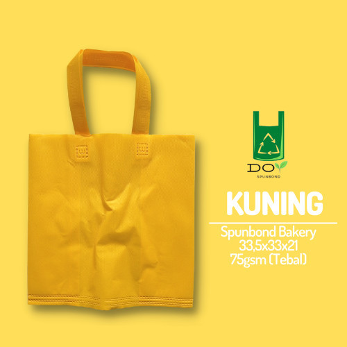 

Tas Spunbond Goodie Bag Box 33,5x33x21 |Tas Kotak untuk Holland Bakery - Kuning