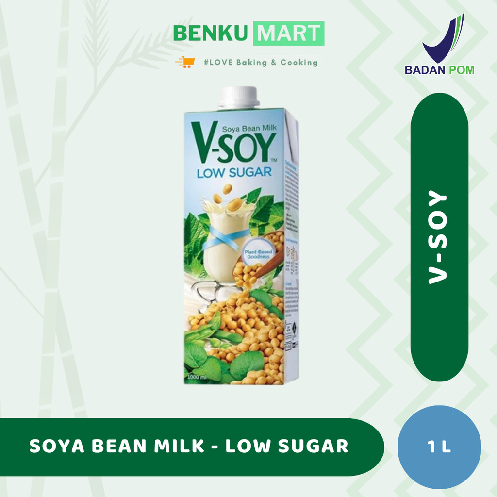 

Vsoy Low Sugar & For Barista 1 Liter | Susu Kedelai Soya Bean Milk