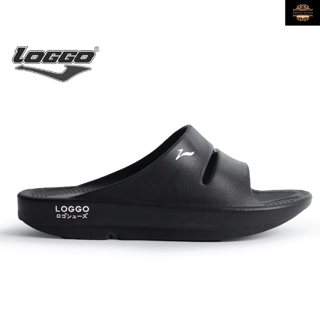 Loggo - Sandal Phylon Duke - Sandal Slide Full Phylon warna Hitam
