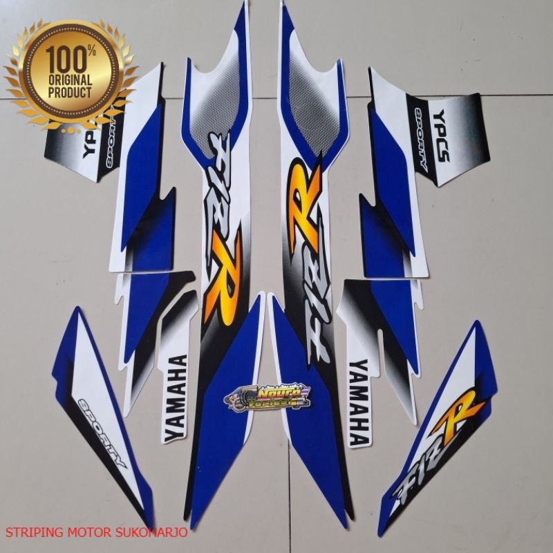 (ORI) striping yamaha fizr fiz r f1 zr 2001 2002 Biru  kualitas original