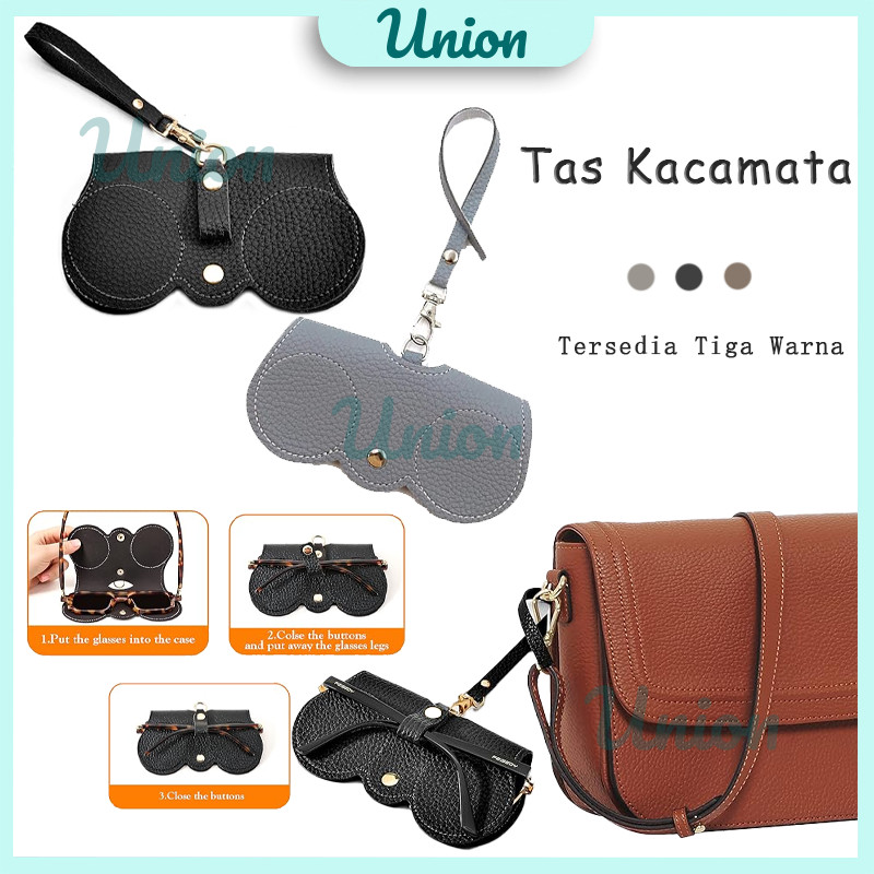 Tempat Kacamata Gantung Bahan Kulit Sarung Kacamata Tas