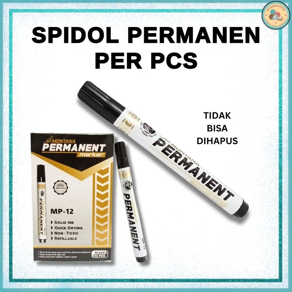 

Spidol Permanen (Tidak bisa hapus)