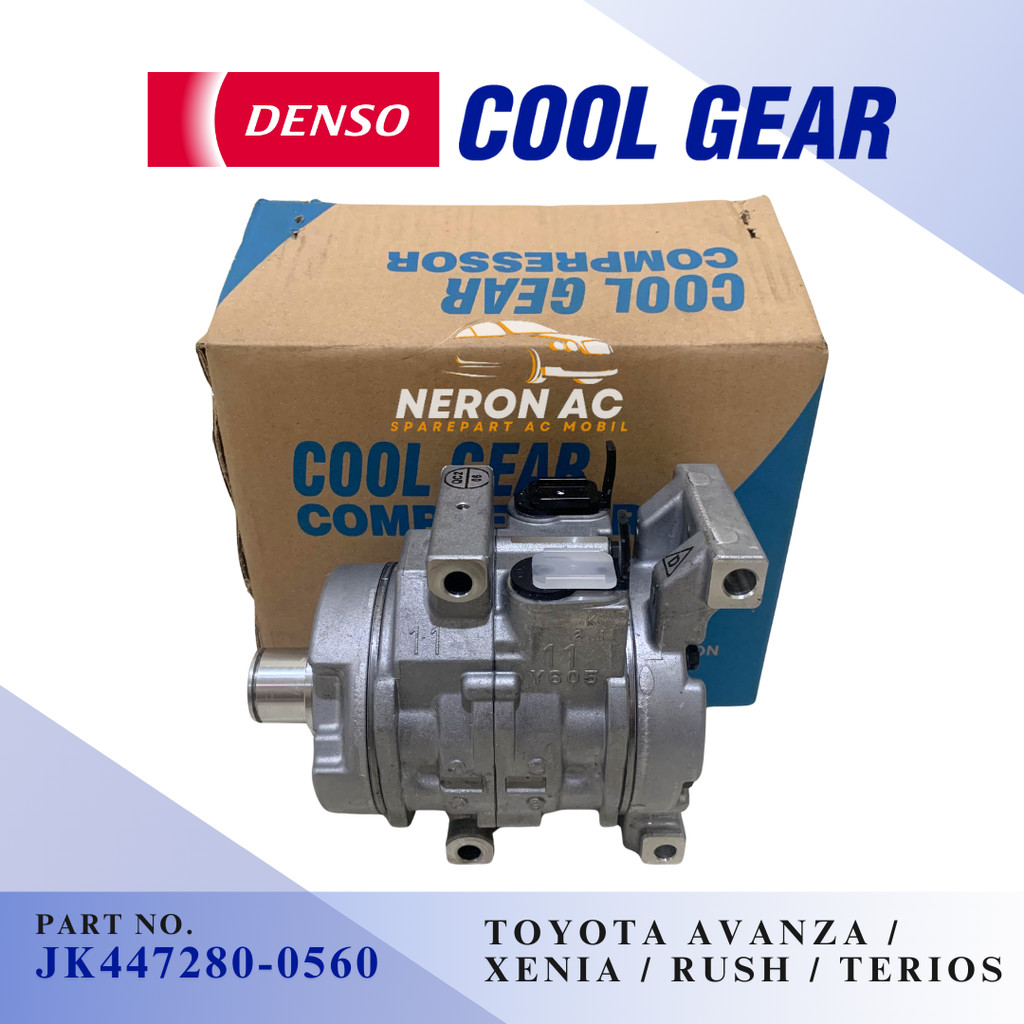 COMPRESSOR KOMPRESOR TOYOTA AVANZA XENIA RUSH TERIOS VIOS YARIS LAMA DENSO COOL GEAR ASLI JK447280-0