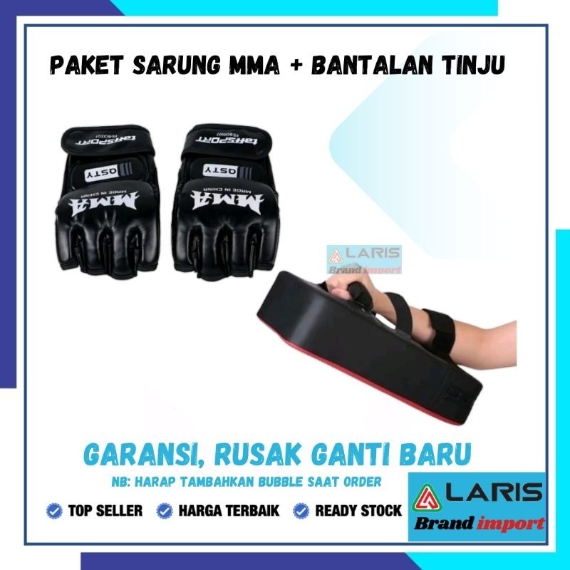 Taffsport paket Sarung Tinju Mma Dan Bantalan Tinju