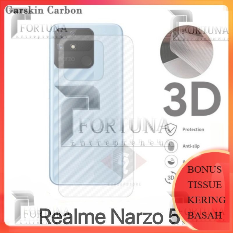 Anti Jamur GARSKIN SKIN KARBON REALME NARZO 50A / REALME NARZO 50i