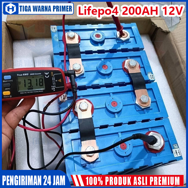 ups Lifepo4 200AH 12V BMS Baterai litium CALB Lifepo4 3.2v GRADE A 200Ah, set isi 4 baterai, gratis 