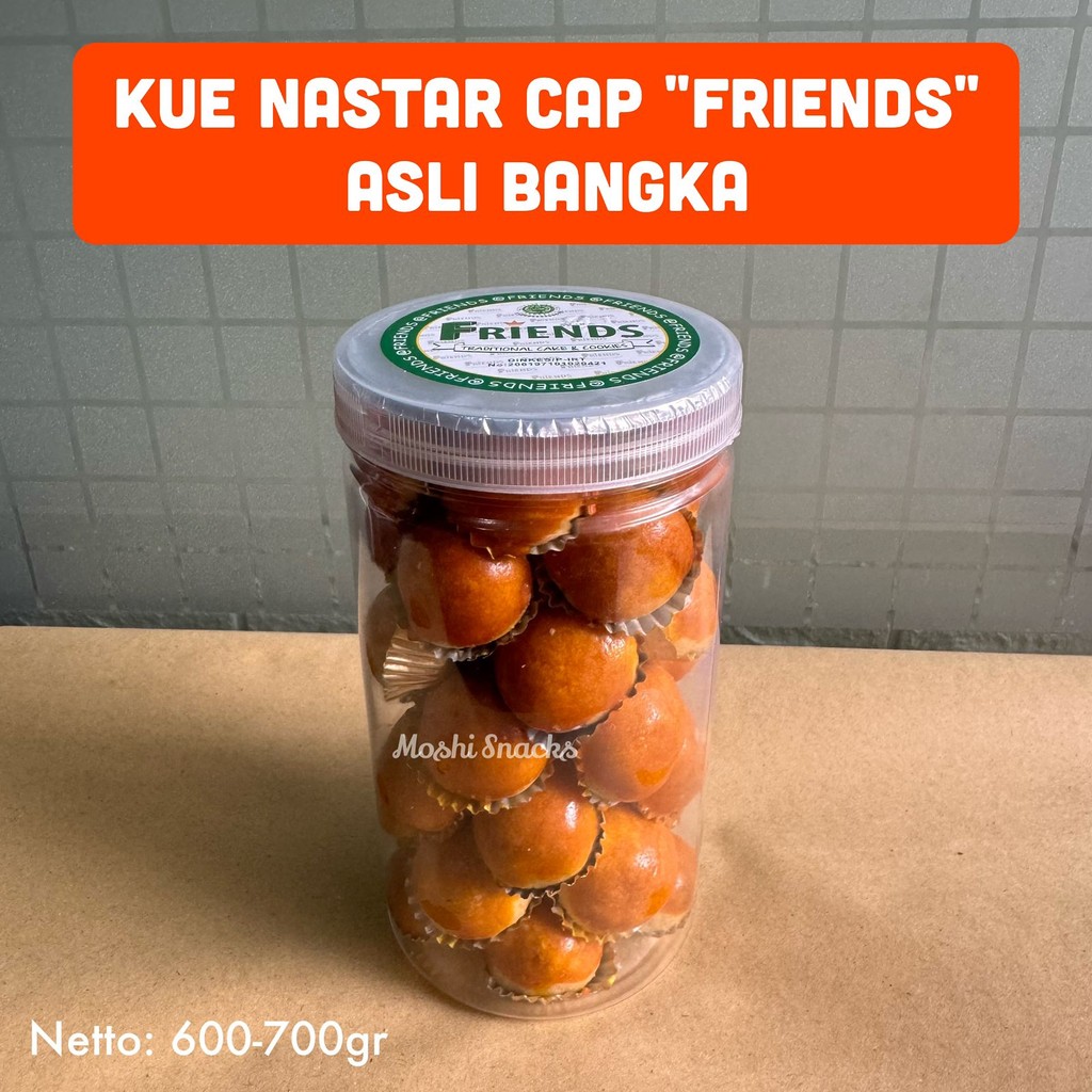 

Kue Nastar FRIENDS Asli Bangka Tanpa Pengawet / Cookies Nastar Premium / Nastar Bangka Halal Enak Selai Nanas Homemade
