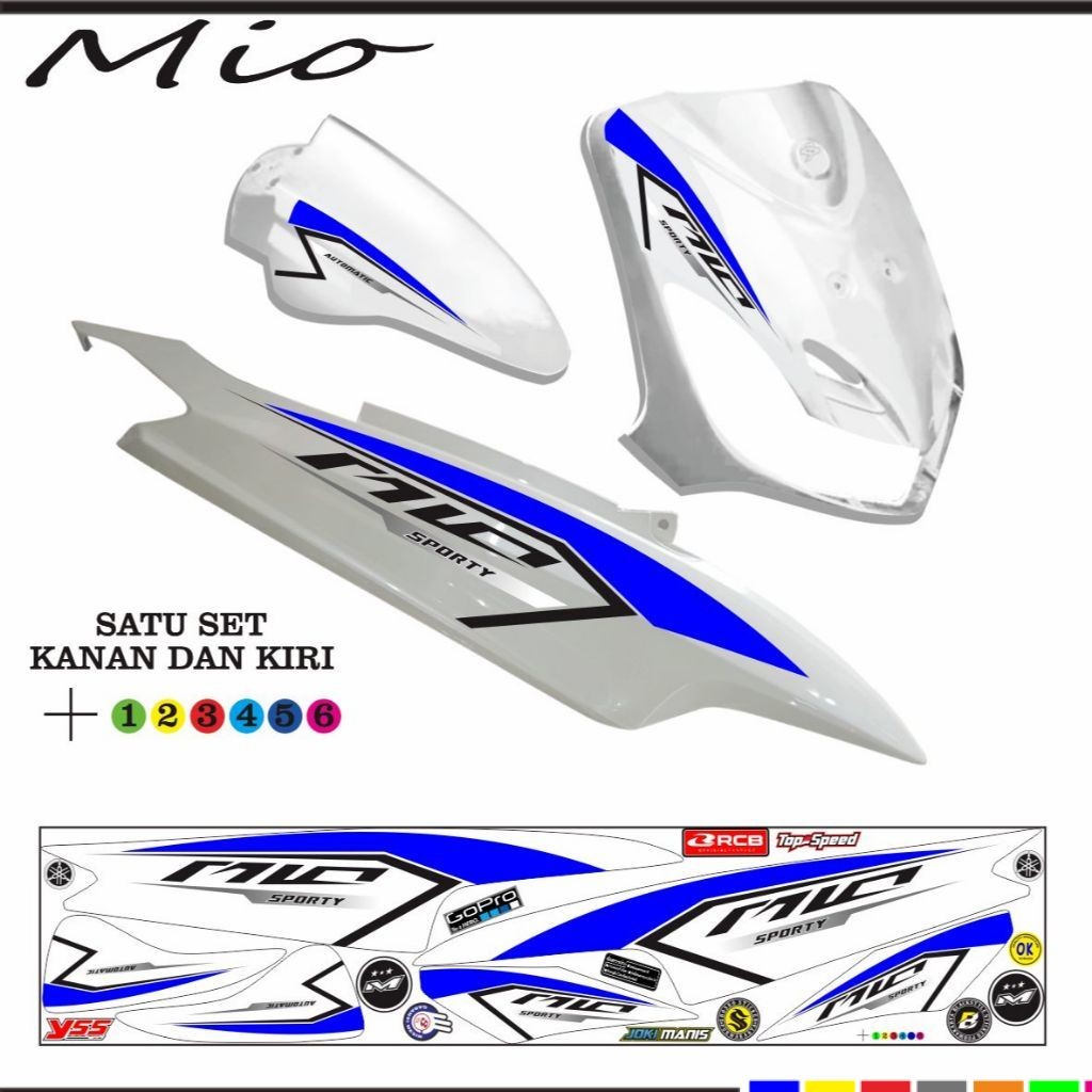 VARIASI STIKER MIO SPORTY / STRIPING MIO SMILE VARIASI KEREN STIKER KEREN