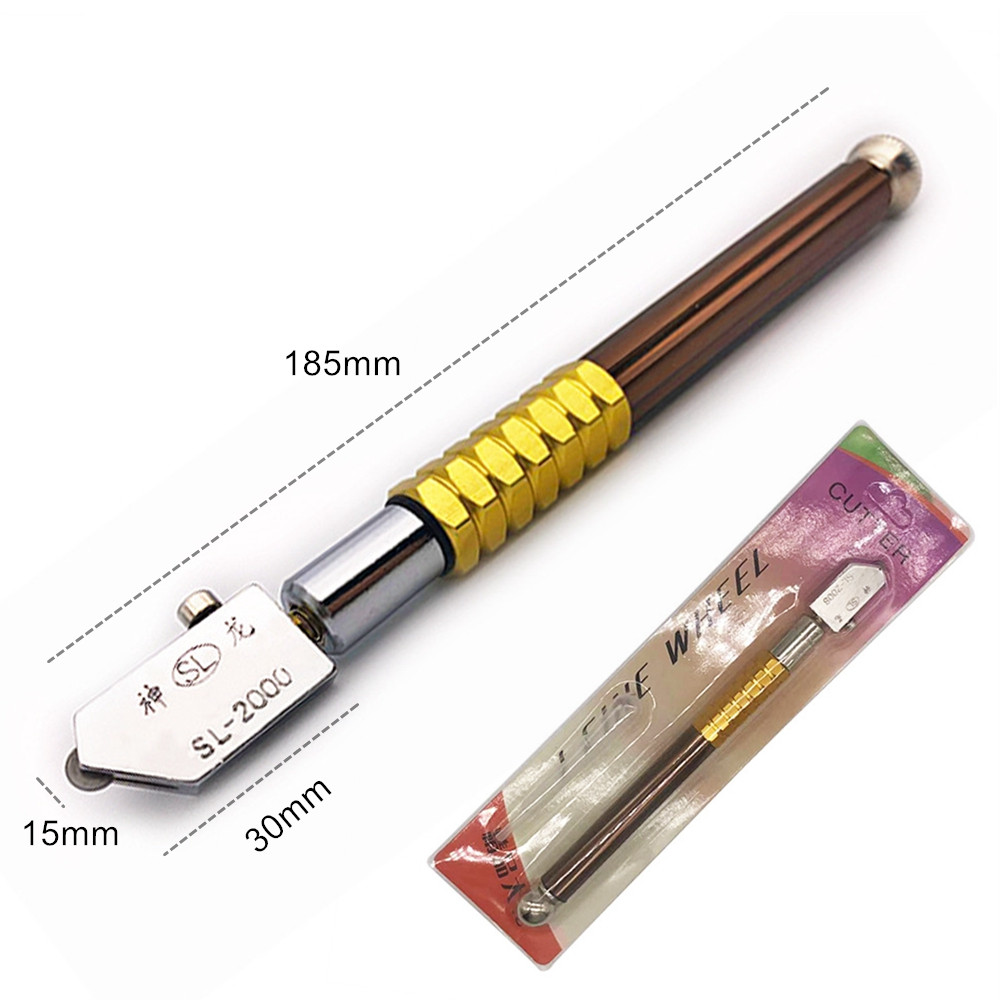 

1PCS Diamond Glass Cutter 2-19mm 175mm Carbonization Tungsten Alloy Glasses Cutters For Hand Tool Glass Cutting