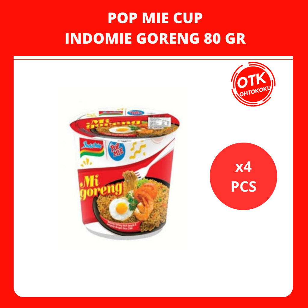

Pop Mie Cup Rasa Indomie Goreng 80 gr x 4 pcs