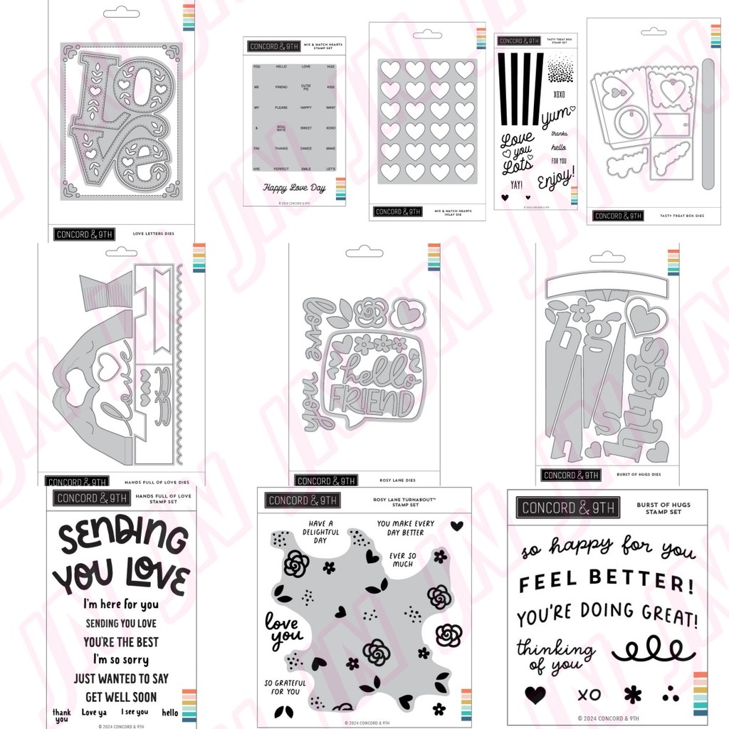 

2025 January Valentine's Day collection Love Heart diy metal cutting dies clear stamp stencil paper card album mould embossing