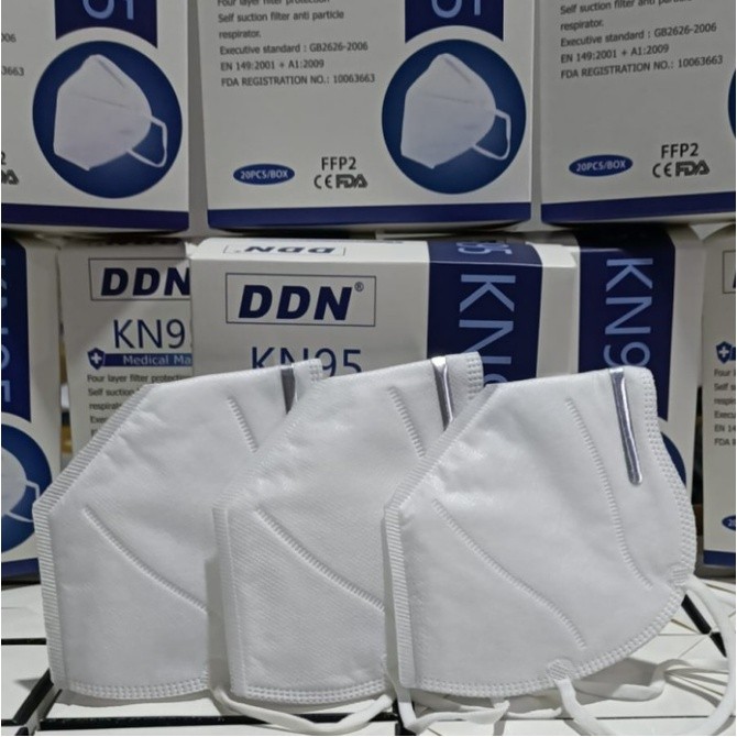PUMPKIES Masker Original DDN Earloop KN95 5 Ply Isi 10 Pcs Face Mask Medis DDN