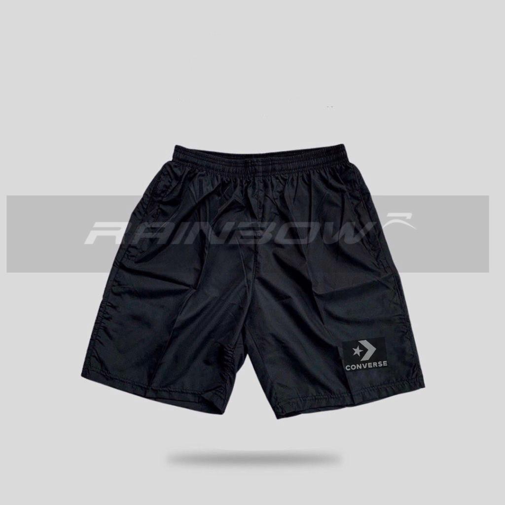Celana Pendek Parasut Olahraga Saku Resleting Boardshort Pria Wanita Celana Pendek Olahraga Parasut 