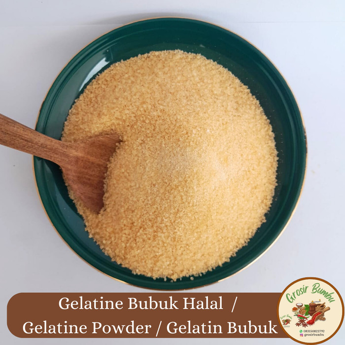 

Gelatine bubuk halal 500 gram / gelatine powder / gelatin bubuk