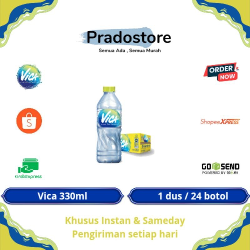 

Vica Air Mineral Kemasan Botol 330ml [1 Dus / 24 Botol]