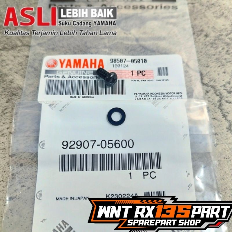 BAUT RING EMBLEM KUMIS DASI RX SPESIAL RXS ORIGINAL YAMAHA | 98507-05010 92907-05600