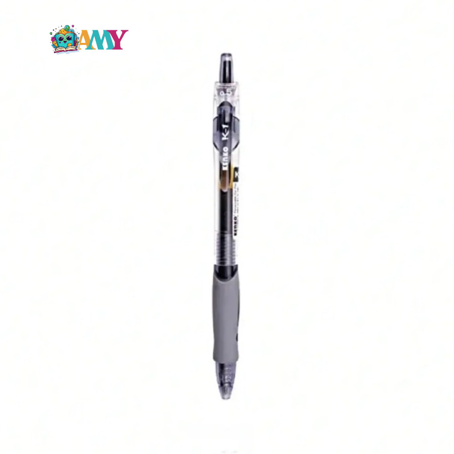 

(1PAK ISI 12PCS)KENKO BALLPOINT GEL PEN K-1 BLACK AMY STASIONARY