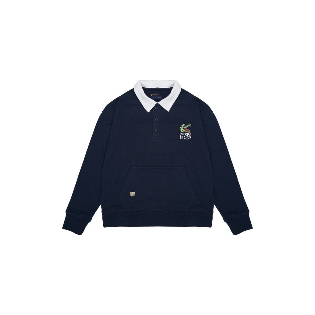 3Second Kids Boy's Jacket Crewneck Sweatshirt Regular Fit Baby Terry Nerd HP-010425