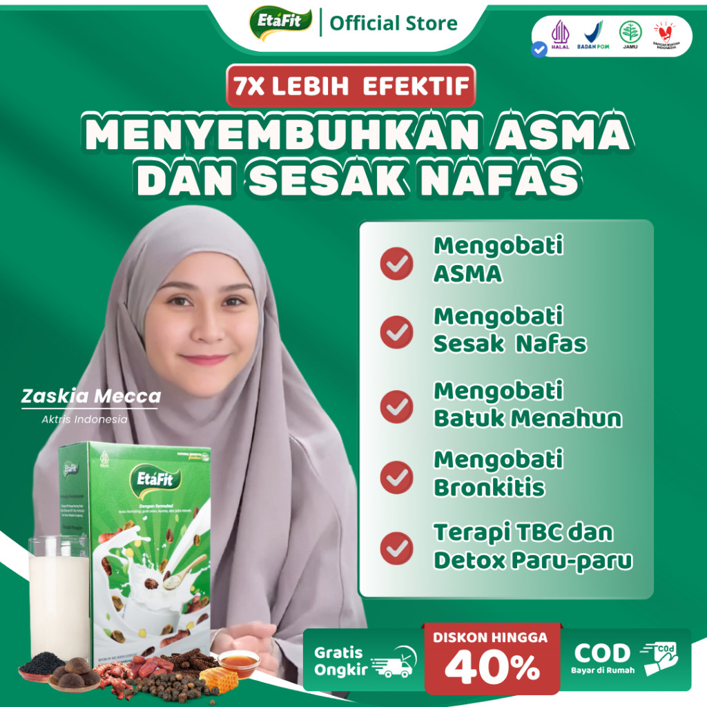 

ETAFIT - Solusi Atasi Asma Sesak Nafas - Susu Kambing Etawa Bubuk Asli 100% Murni Original