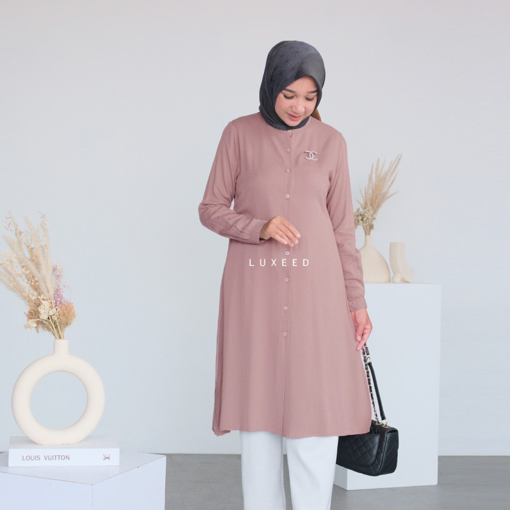 Tunik Wanita Terbaru Tunik Polos Wanita Tunik Twill Rayon Tunik Harian Tunik Basic Tunik Harian