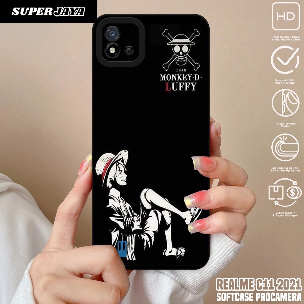 Case REALME C11 2021 - Casing Hp REALME C11 2021 Motif OP - Silikon Hp REALME C11 2021 - Kondom Hp R