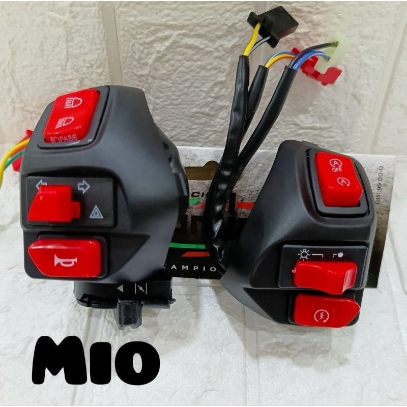 GCV MOTOR SAKLAR SET MIO KIRI KANAN VIETNAM KOMPLIT ENGINE PLUS HAZARD SAKLAR ALL MIO MIO J MIO SPOR