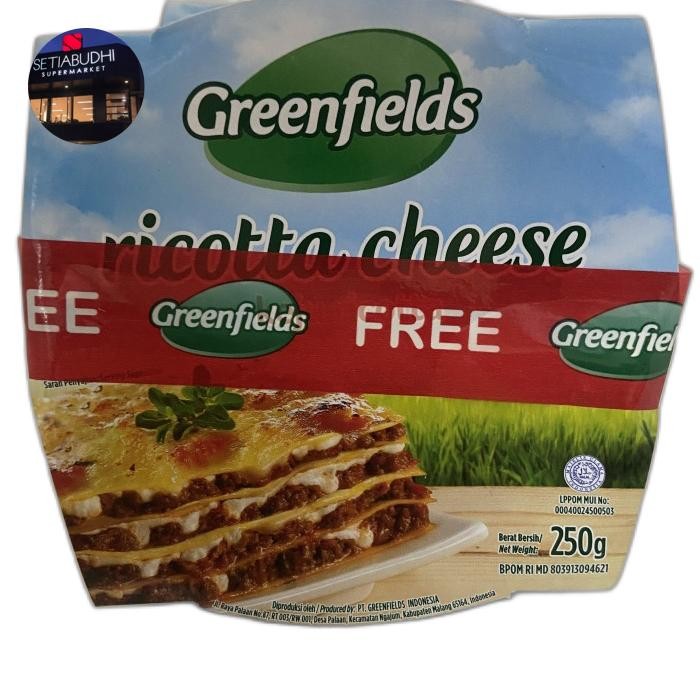 

GREENFIELD RICOTTA CHEESE 200 GR