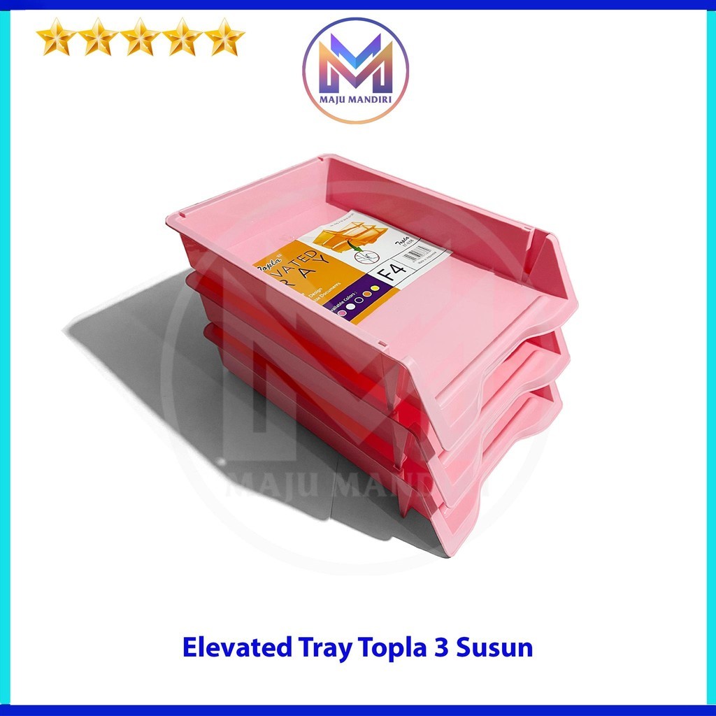 

Tray Dokumen Topla 3 Susun Plastik / Elevated Tray Rak Document