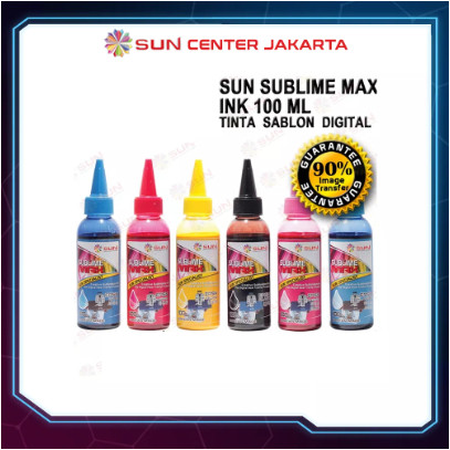 Tinta Epson 664 / 673 Sablon Sublim Photo Korea Terbaik - SUN Sublime Max Ink 100 ml ( transfer ke m