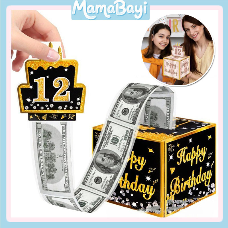 

Kotak KejutanUlangTahun / Atm Kotak Uang Tarik Untuk Anak-anak / Full Set Stiker Angka / Hadiah ulang tahun untuk anak laki-laki dan perempuan