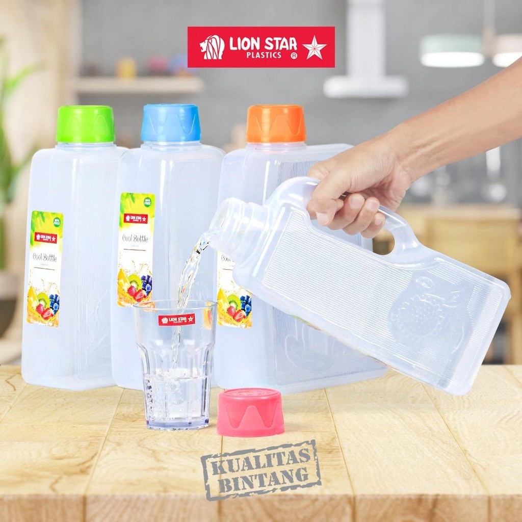 LUXTON Lion Star Flower Cool Bottle Botol Kulkas Kapasitas 2Liter sampai 5Liter Bebas BPA dan Food G