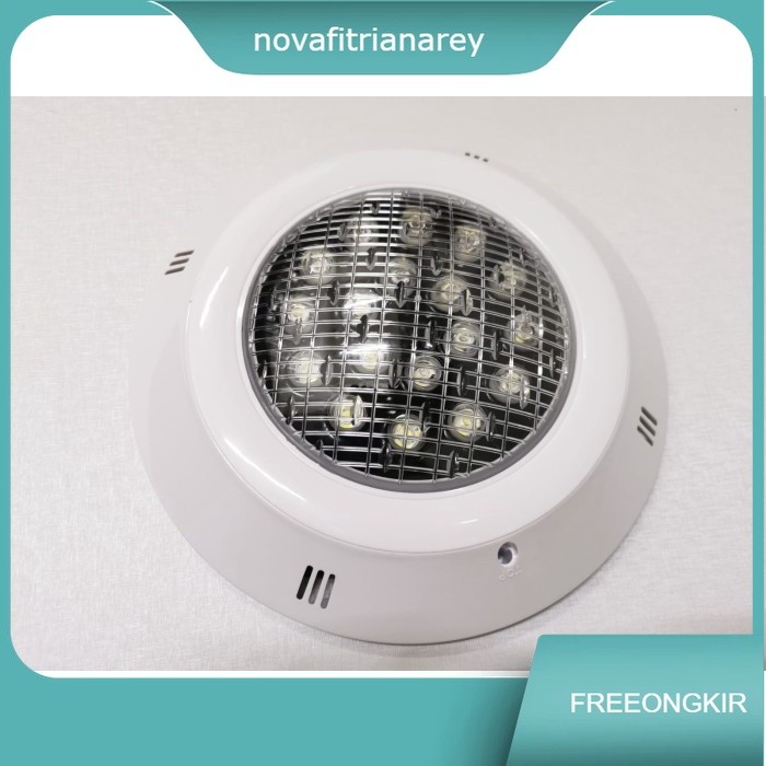 LAMPU KOLAM RENANG LED 18 WATT 18 MATA SWIMMING POOL (PUTIH / WW)