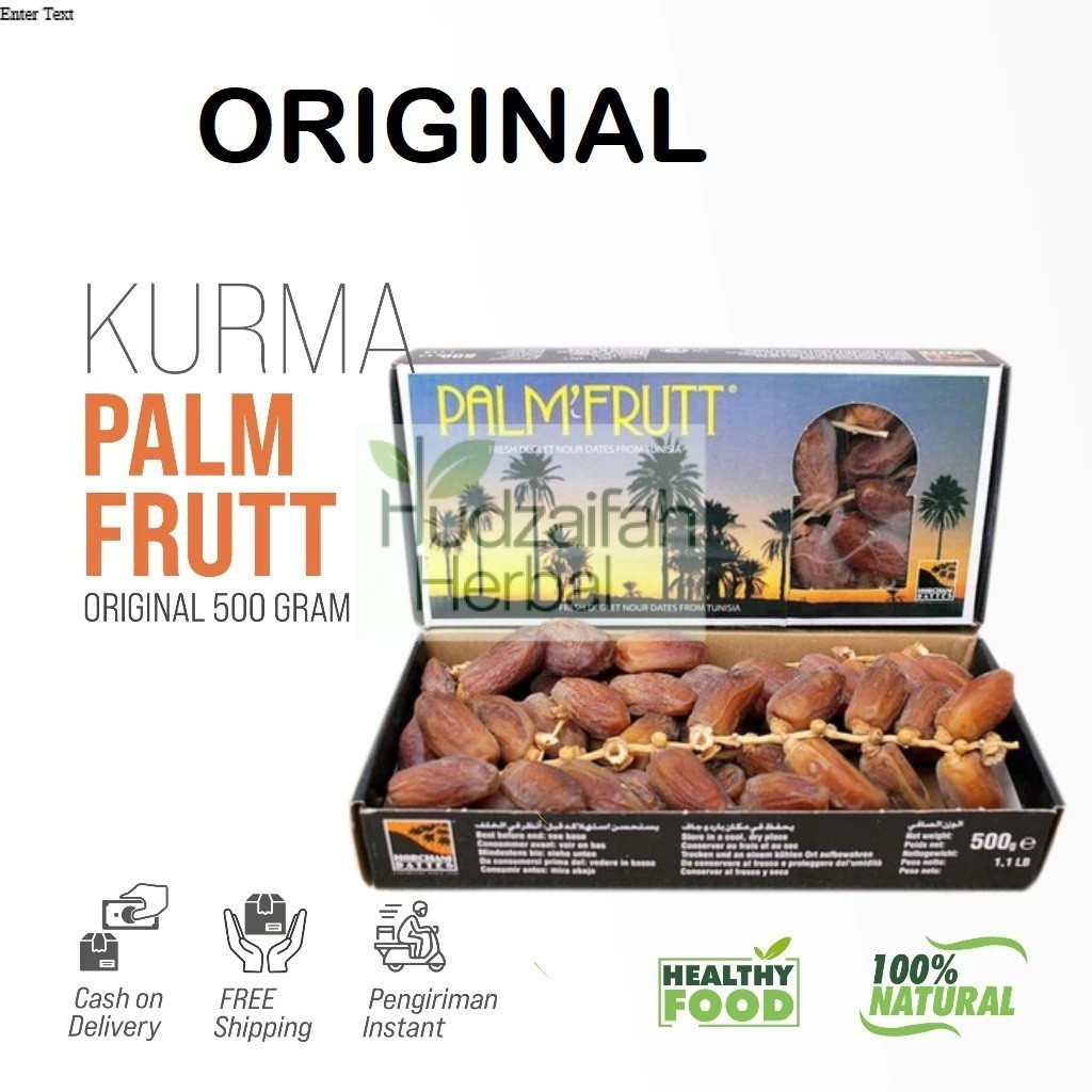 

Kurma Tunisia Tangkai Palm Frutt Fruit 500 gr Deglet Nour Premium 100% Original