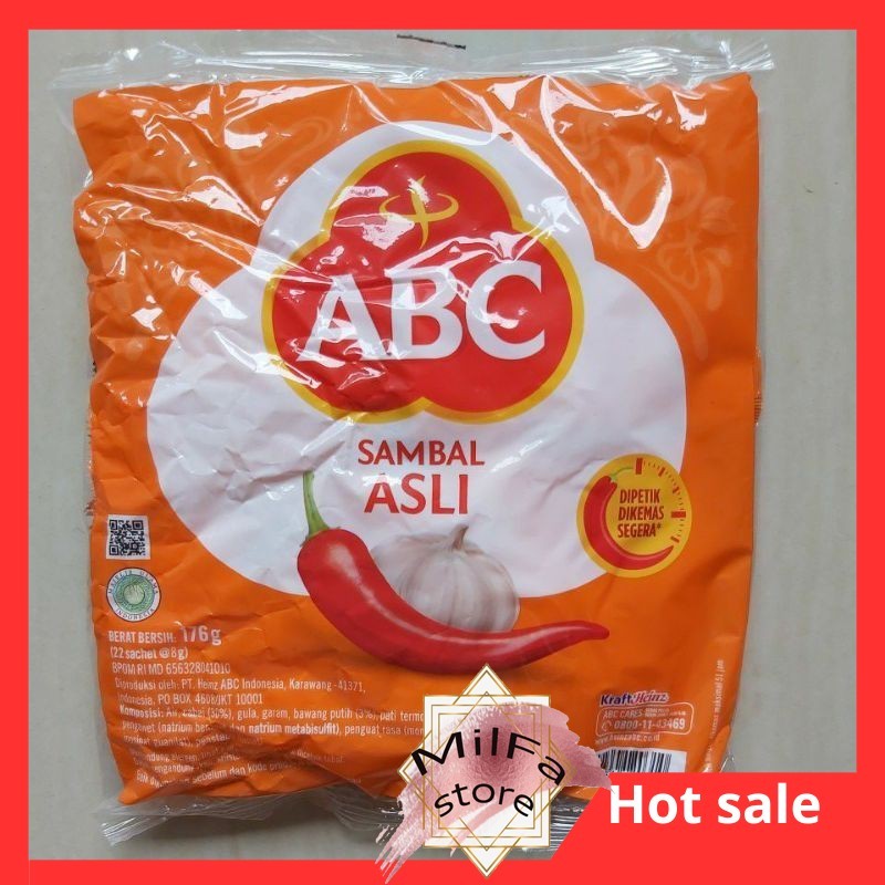 

MF1110 ABC Sambal Asli SACHET 22x8gr 1 Pak isi 22 saset