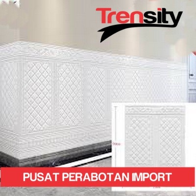 Wallpaper Dinding Wallfoam Brickfoam Motif Pintu Jati Wallpaper Foam 3D *TRENSITY*