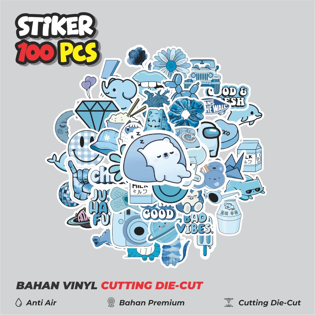 

Terbaru! 50 pcs Stiker Aesthetic Tumbler V1 Dekorasi Lucu Kreatif untuk Notebook, Skateboard, HP
