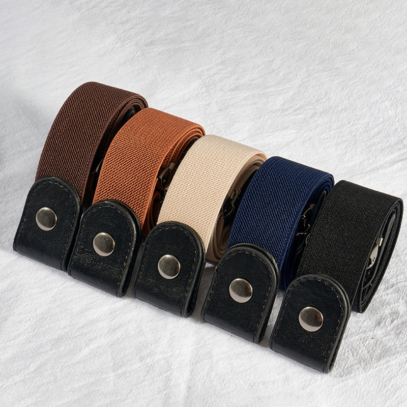 Simple Fashionable Belt Invisible Elastic Versatile Clothing Decoration Jeans Buttonless Elastic Bel